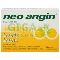 Neo-angin šalvěj 24 pastilek
