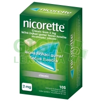 Nicorette Classic Gum 2mg 105 žvýkaček
