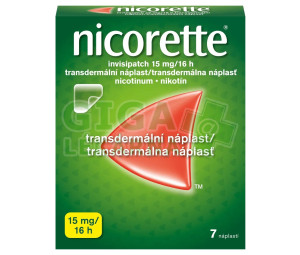 Nicorette Invisipatch 15mg/16h drm.emp.tdr.7x15mg