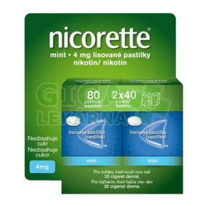 Nicorette mint 4mg 2x40 pastilek