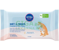 NIVEA Baby Soft Cream čist.ubrousky 57ks 80551