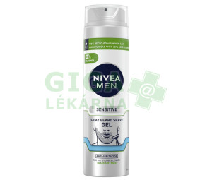 NIVEA MEN Sensitive gel 3 den.strniště 200ml 81739