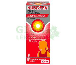 Nurofen pro děti 4% Jahoda 40mg/ml por.sus.100ml
