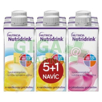 Nutridrink balíček 5+1 (vanilka-jahoda) 6x200ml