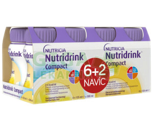 Nutridrink Compact 6+2 (vanilka-banán) 8x125ml