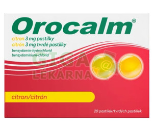 Orocalm citron 3mg pas.20