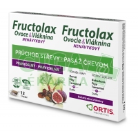 Fructolax Ovoce&Vláknina Žvýkací kostky 12ks