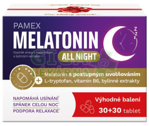 Pamex Melatonin all night tbl.30+30 promo