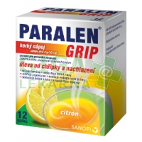 Obrázek Paralen Grip Horký Nápoj citron 12 sáčků