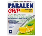 Obrázek Paralen Grip Horký Nápoj citron 12 sáčků