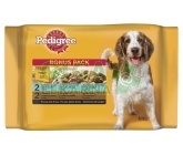 Pedigree kaps. Adult - hov., král. + krůta, mrkev 4 x 100g