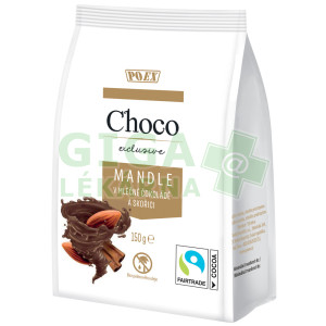 POEX Choco Exclusive Mandle v mléčné čokoládě a skořici 150g