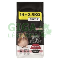 PRO PLAN Dog Adult Medium Sensitive Skin 14+2,5kg zdarma