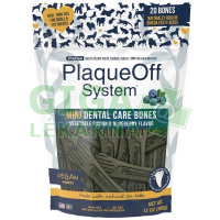Fotka ProDen PlaqueOff Mini Dental Bones zeleninové s příchutí borůvky 340g Obrázek ProDen PlaqueOff Mini Dental Bones zeleninové s příchutí borůvky 340g