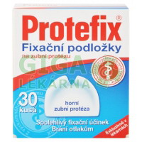 Protefix Fixační podložky - horní zubní protéza 30ks