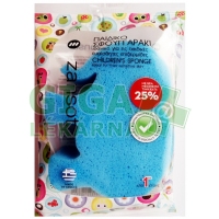 Řecká Hypoalergenní dětská houba modrá 1ks