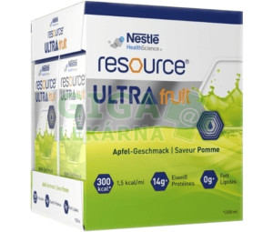 Resource Ultra Fruit Jablko por.sol.4x200ml