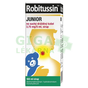 Robitussin Junior sirup na suchý dráždivý kašel 100ml