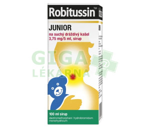 Robitussin Junior sirup na suchý dráždivý kašel 100ml