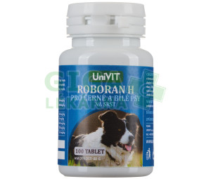 UniVIT ROBORAN H pro černé a bílé psy srst tbl.100
