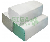 Ručníky papír.sklád. ZZ bílé 1vrstvé 2x250ks