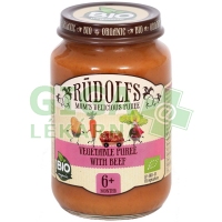 Rudolfs Zelenina a hovězí maso BIO 190g 6M