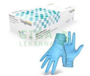 Rukavice nitrilové bezpudrové Unicare XL 100ks