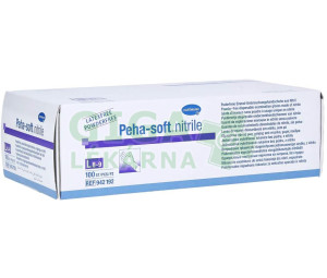 Rukavice vyš.Peha-Soft NITRILE b.pudru nes.L 100ks