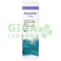Obrázek Sanorin Nosní sprej roztok 1mg/ml 10ml