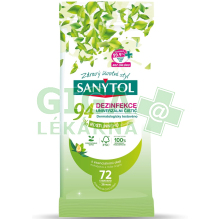 Sanytol 94% čistící utěrky 72ks