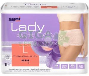 Seni Lady Pants inkon.plenkové kalhotky L 10ks