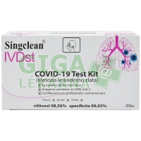 Singclean IVDst Covid-19 antigen test výtěrový - 20ks (colloidal gold method)