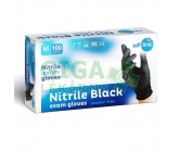 SOFTCLINIC Nitril ruk.vyšetř.nepudr.černé M 100ks