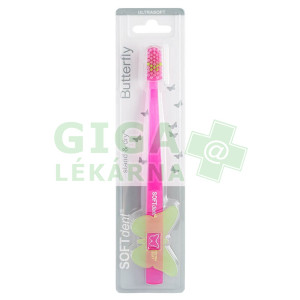 Obrázek SOFTdent Butterfly zubní kartáček ULTRASOFT 1ks