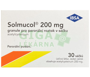 Solmucol 200 por.gra.30x200mg-sáč.