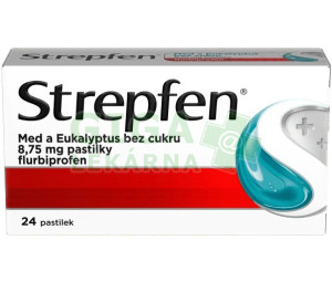 Strepfen Med a Eukalyptus bez cukru 8.75mg pas.24