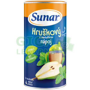 Sunar rozpustný nápoj hruškový s meduňkou 200g