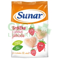 Fotka Sunar dětský snack jahodová srdíčka 50g Obrázek Sunar dětský snack jahodová srdíčka 50g