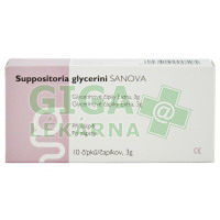 Suppositoria glycerini SANOVA Glycerínové čípky Extra 3g 10ks