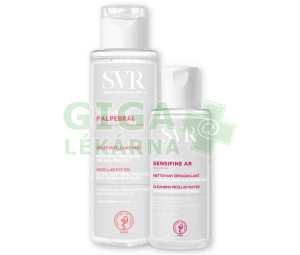 SVR Palpebral Demaquillant odličovač očí 125ml + Sensifine Ar micelární voda 75ml set