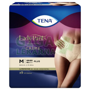 Fotka TENA Lady Pants Plus Creme M ink.kalh.9ks 782560 Obrázek TENA Lady Pants Plus Creme M ink.kalh.9ks 782560