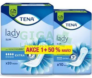 TENA Lady Slim Extra +50% ink.vložky 30ks 211513