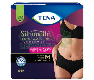 TENA Silhouette Plus Black M inkontinenční kalhotky 12ks 780201