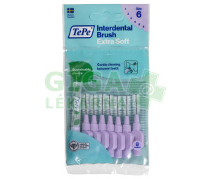TePe mezizub.kart. ExtraSoft fialové č.6 sáček 8ks