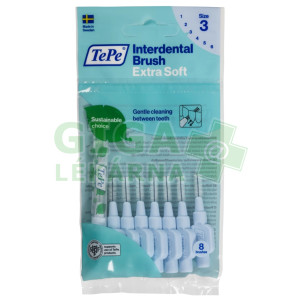 TePe mezizub.kart. ExtraSoft modré č.3 sáček 8ks