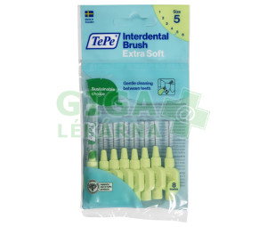 TePe mezizub.kart. ExtraSoft zelené č.5 sáček 8ks