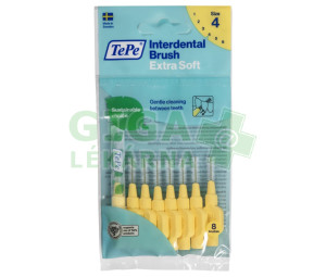 TePe mezizub.kart. ExtraSoft žluté č.4 sáček 8ks