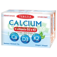 TEREZIA Calcium+vitamin D3 a K2 30 kapslí