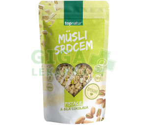 Topnatur Müsli Srdcem Pistácie&Bílá čokoláda 250g