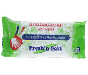 Ubrousky vlhčené ANTIBAKTERIÁLNÍ na ruce 15ks